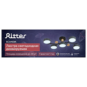 Потолочная люстра Ritter Scandia 52080 1